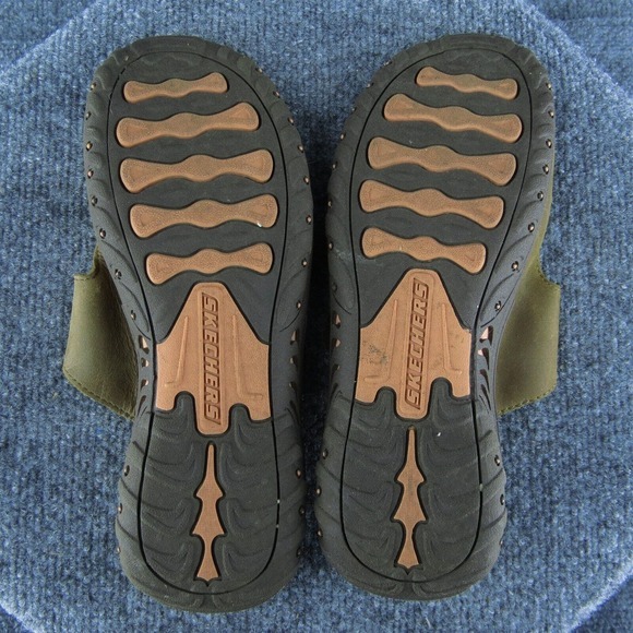 Skechers Outdoor Lifestyle Women‎ Slide Sandal Shoes Brown Leather Size 8 Medium - Picture 7 of 9